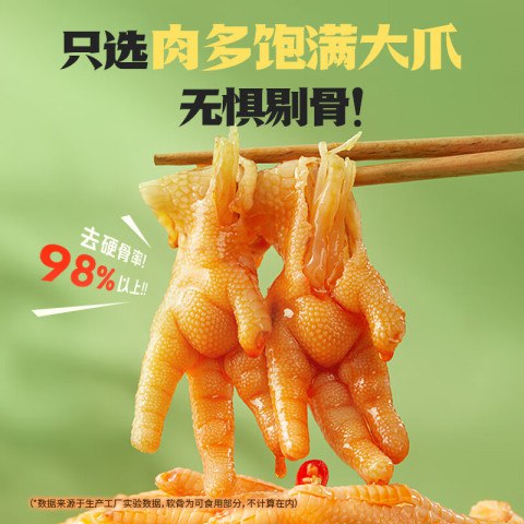 王小卤 去骨凤爪  蒜香500g*1罐+柠檬500g*1罐共2罐 折合16.45元/罐京东此款目前活动售价99.9元，满1件减17元，下单领取满99减20元，99-30优惠券，下单1件，实付低至32.9元