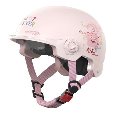 绿源 3C认证国标四季通用电瓶车头盔 笑脸粉色-透明短镜（超多款可选）京东目前活动价28.9元，领取满20-9元优惠券，叠加PLUS立减 1.44元，下单任选1件，实付低至18.46元，近期好价，品质保证，喜欢可入