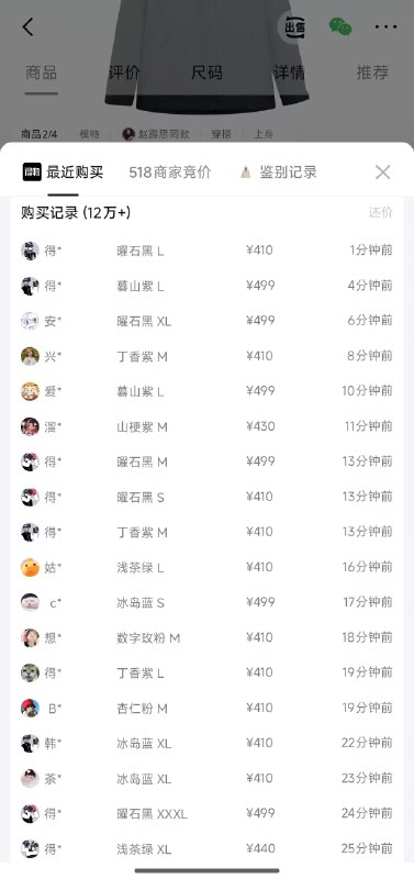 明晚20点 伯希和官旗前100名买三免一山野三合一冲锋衣 货号1134-0105购物金到手288 得物410~499秒卖