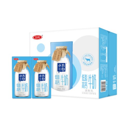 三元 小方白低脂高钙牛奶整箱200ml*24盒 整箱送礼京东此款目前活动售价34.9元，首购礼金2元，下单领取99-23，300-40plus会员券优惠券，下单3件，凑单1件，主商品实付低至20.17元每件价格：20.17元  (价格低于双11)商家：[京东]值率：值: 7 不值: 2领券：[99减23]------------------------------【🛒 立即购买】【💬 查看评论】